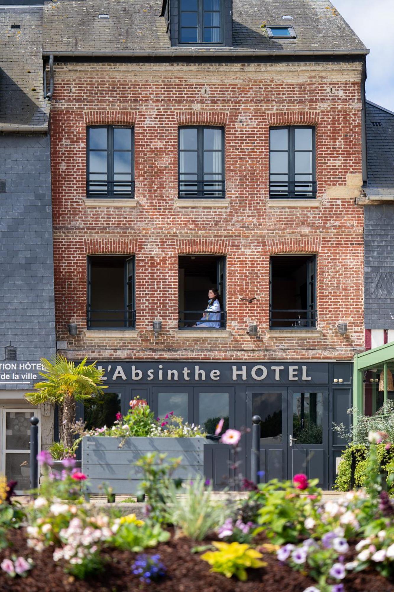 L'Absinthe Hotel Honfleur Bagian luar foto