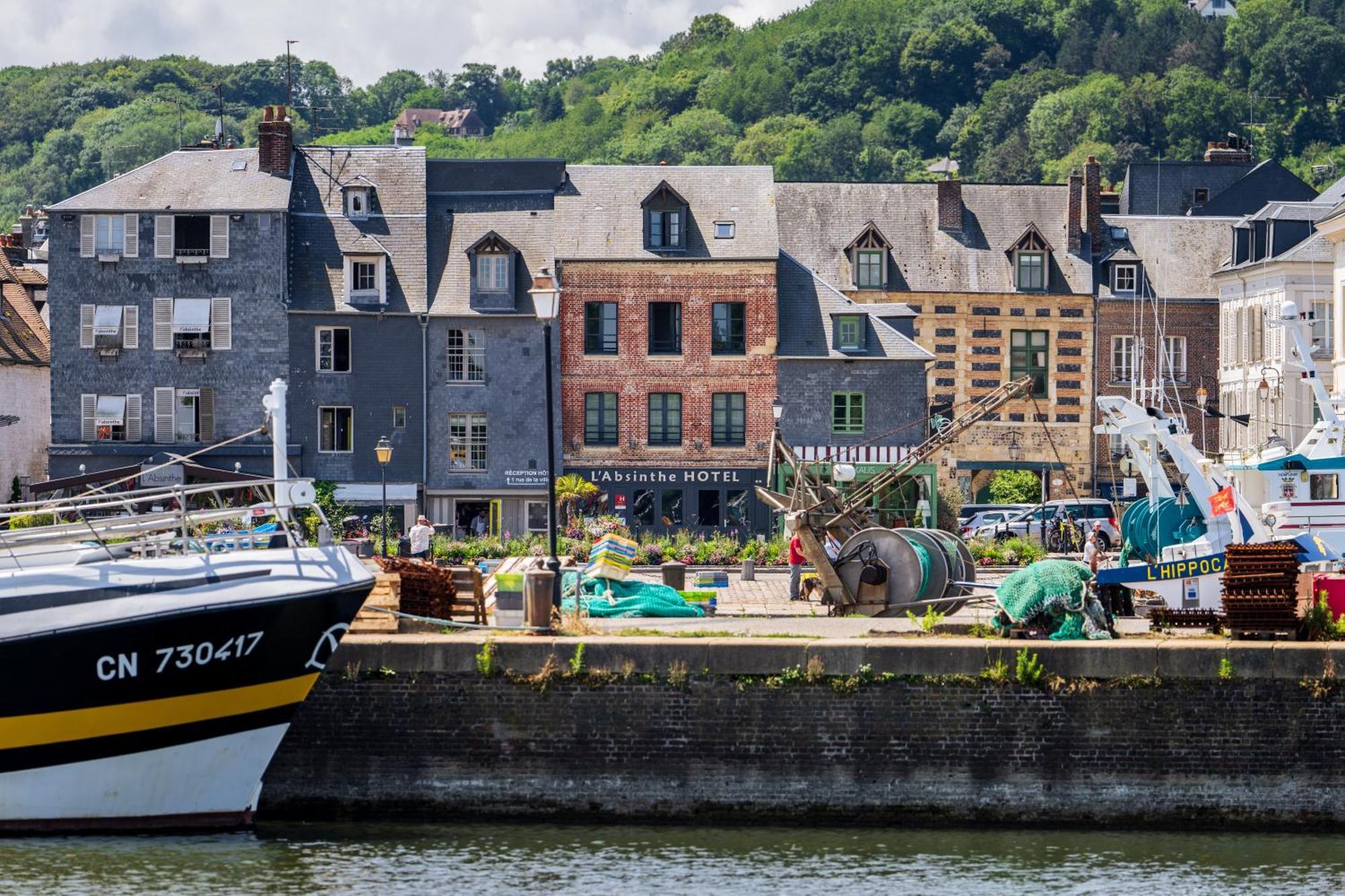L'Absinthe Hotel Honfleur Bagian luar foto